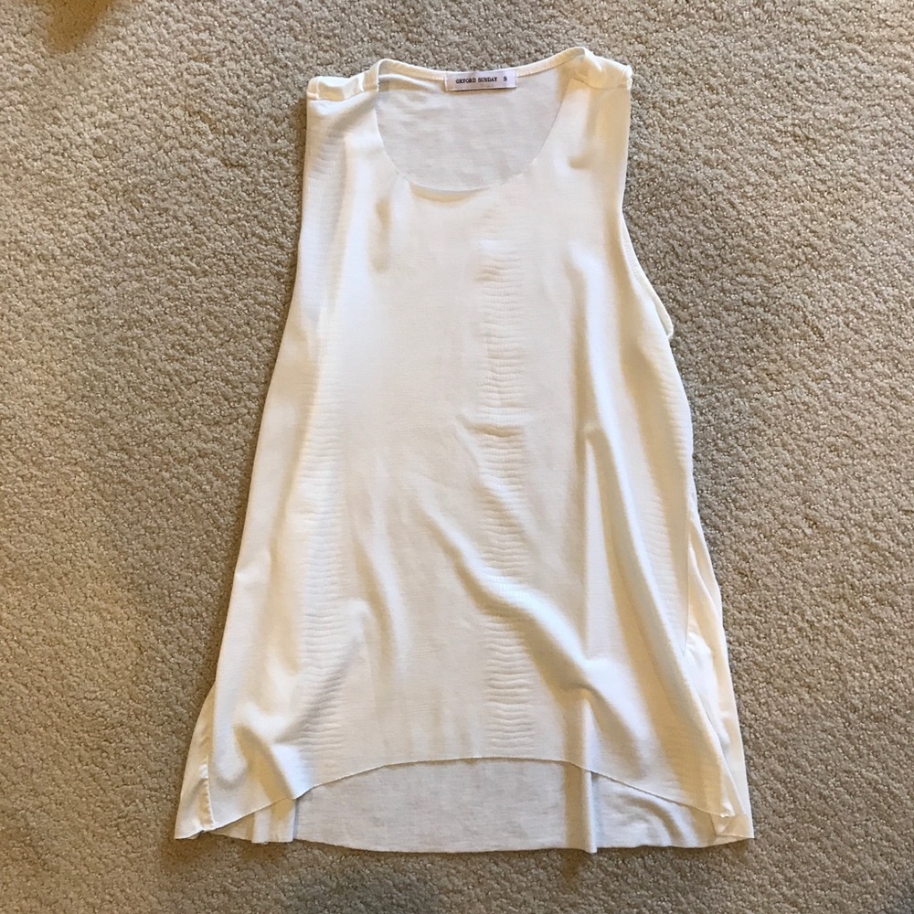 White snake tank - size S